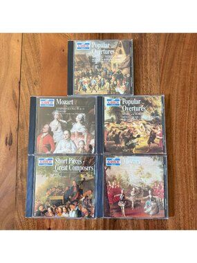 Lot of 5 Kannon Classics Classical Music CDs Mozart Overtures Great Composers